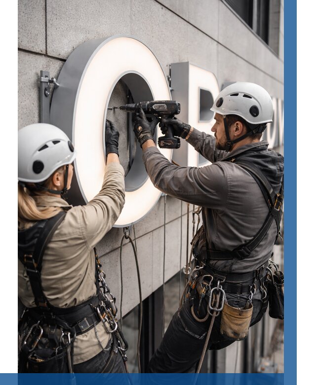 Монтаж световых букв в Алейске от 3093 р. под ключ ВЫСОТНИК-Лук