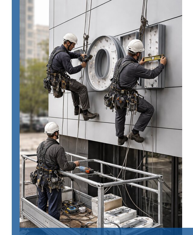 Профессиональный монтаж световых букв в Алейске под ключ