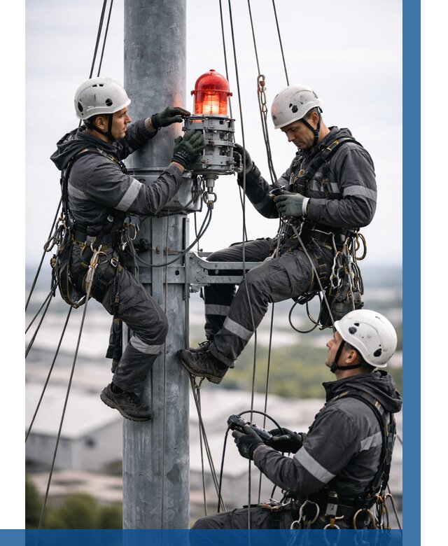 Монтаж заградительных огней в Алейске от 8764 р. | ВЫСОТНИК-Лук