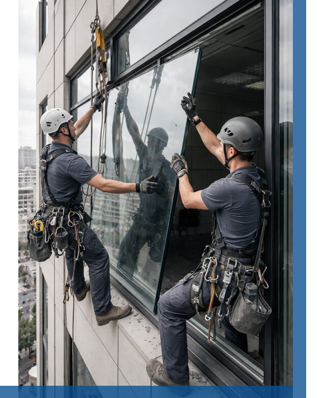 Замена стеклопакетов на высоте в Алейске от 5671 р. | ВЫСОТНИК-Лук