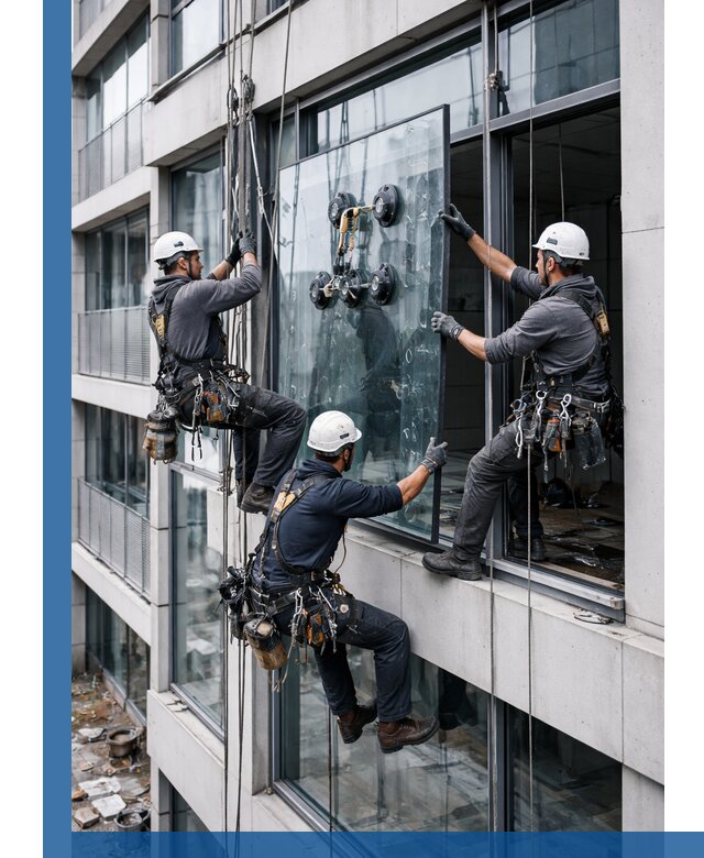 Фасадное остекление и монтаж витражей зданий в Алейске под ключ
