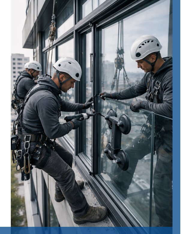 Витражное остекление зданий в Алейске от 3609 р. | ВЫСОТНИК-Лук