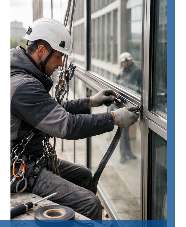 Ремонт витражных конструкций в Алейске от 3609 р. | ВЫСОТНИК-Лук