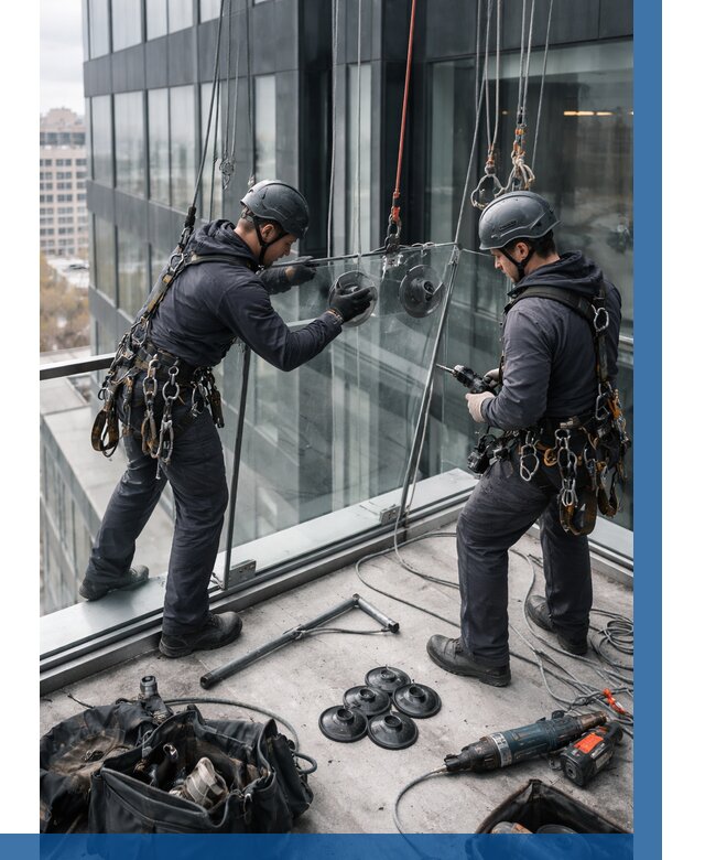 Монтаж стеклянных ограждений в Алейске от 2578 р. | ВЫСОТНИК-Лук