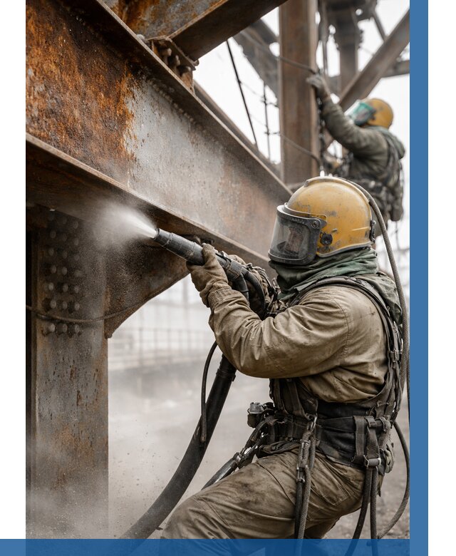 Пескоструйная очистка металлоконструкций в Алейске по 619 р.  ВЫСОТНИК-Лук