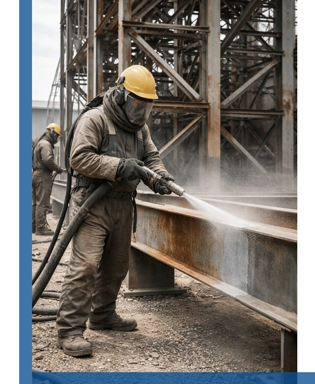 Пескоструйная очистка металлоконструкций в Алейске промышленная