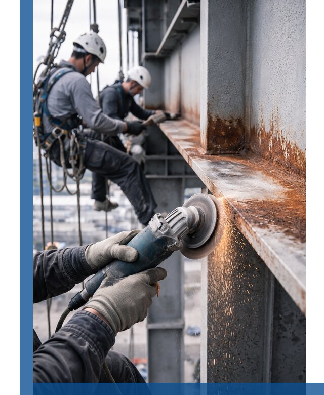 Зачистка металла от ржавчины и подготовка поверхностей в Алейске