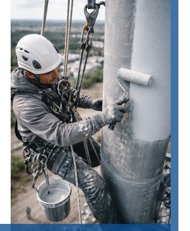Покраска мачт связи под ключ в Алейске от 876 р. | ВЫСОТНИК-Лук