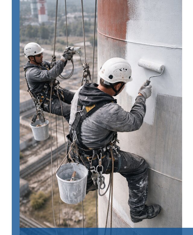 Покраска дымовых труб в Алейске: антикоррозийная защита и восстановление