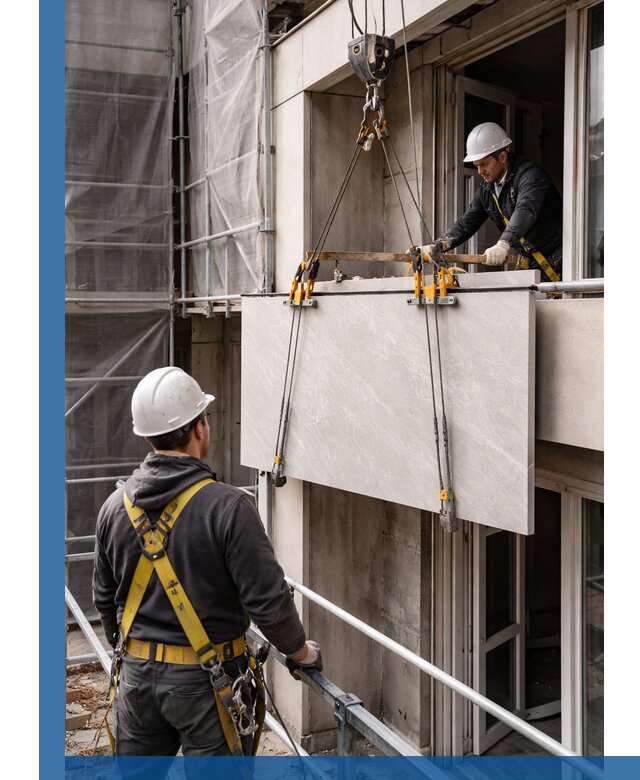 Подъем керамогранита на этаж в Алейске грузчиками и техникой