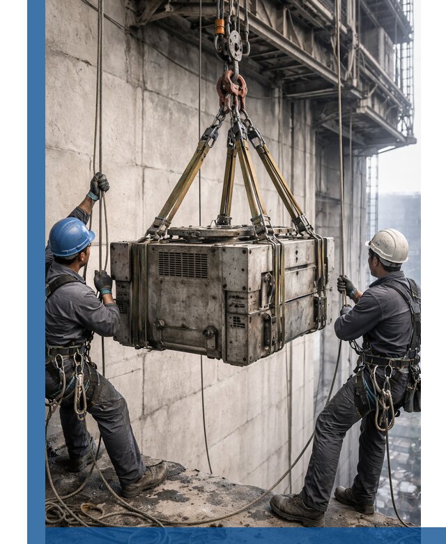 Такелажные работы на высоте, подъем и монтаж грузов в Алейске