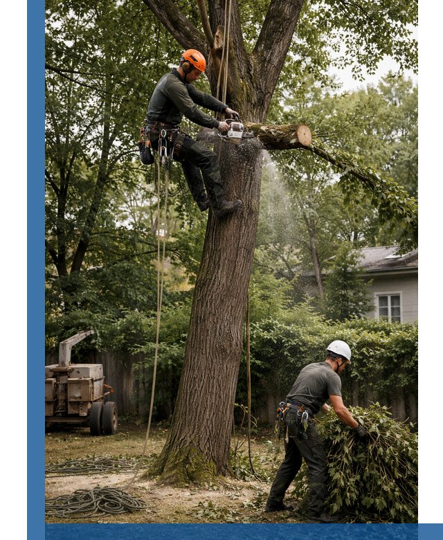 Кронирование деревьев в Алейске, безопасная высотная обрезка