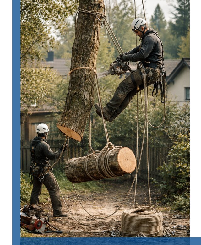 Валка деревьев частями в Алейске, безопасно и аккуратно