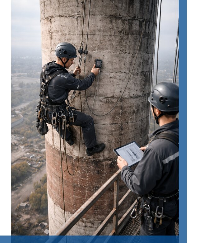 Обследование дымовой трубы в Алейске от 8249 р. | ВЫСОТНИК-Лук