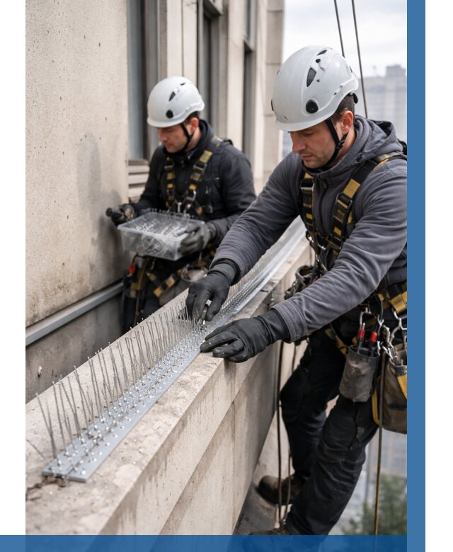 Установка шипов от птиц в Алейске от 876 р. | ВЫСОТНИК-Лук